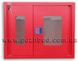 Шкаф пожарный навесной 840х650х230 мм (ШПК-315Н) с задн. ст. красный
