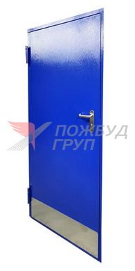 Дверь противопожарная ДПМ-01 EI60 (EI30) 900x2100 мм с накладками из нержавеющей стали