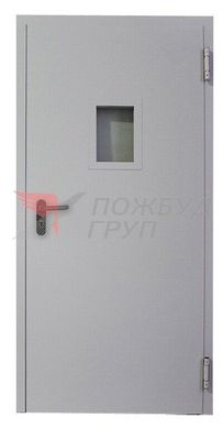 Двері протипожежні ДМП-01 EI60 (EI30) 1000x2100 мм зі склінням 300х400 мм