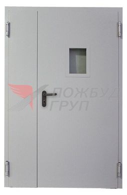 Дверь противопожарная ДПМ-02 EI60 (EI30) 1200x2100 мм с остеклением 300х400 мм