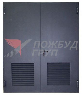 Дверь противопожарная ДПМ-01 1500x2100 мм с вентиляционной решеткой