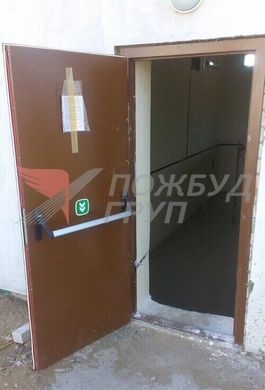 Дверь противопожарная 1000x2100 мм с системой "Антипаника"