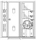 Шкаф пожарный встроенный 600х1850х250 мм (ШПК-320В-2-25) с задн. ст. белый
