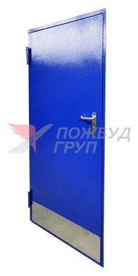 Дверь противопожарная ДПМ-01 EI60 (EI30) 1000x2100 мм с накладками из нержавеющей стали