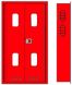 Шкаф пожарный встроенный 800х1500х250 мм без задн. ст. красный
